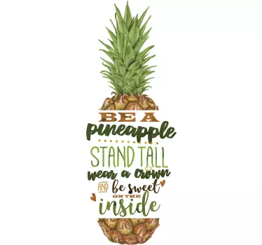 Naklejka na ścianę "Be like pineapple" - TenStickers