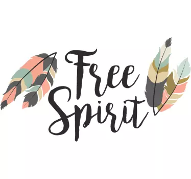 Naklejka na samochód "Free spirit" - TenStickers
