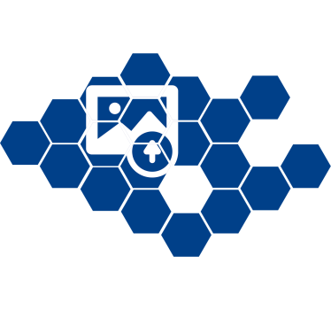 Naklejka na ścianę do salonu geometryczna mozaika - TenStickers