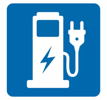 Naklejka z elektrycznym punktem ładowania - TenStickers
