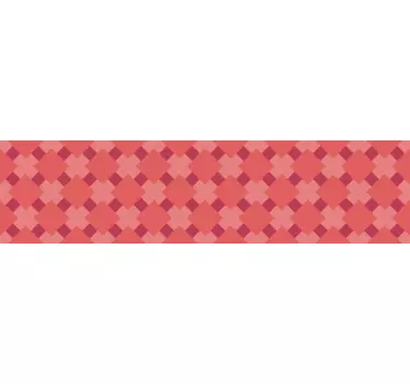 Naklejka na płytki Wzór w kolorze Living Coral - TenStickers