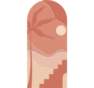 Naklejka na ścianę nowoczesny abstrakcyjny łuk - TenStickers