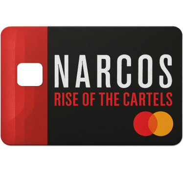 Naklejka na kartę narcos na mastercard - TenStickers