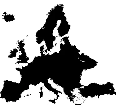Naklejka tablica kredowa Europa - TenStickers