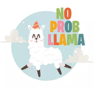 Naklejka ścienna no probllama - TenStickers