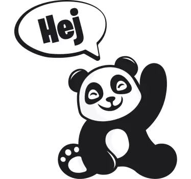 Naklejka pod kontakt Panda na kontakt - TenStickers