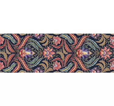 Naklejka na ścianę do sypialni Ornamenty w stylu retro - TenStickers