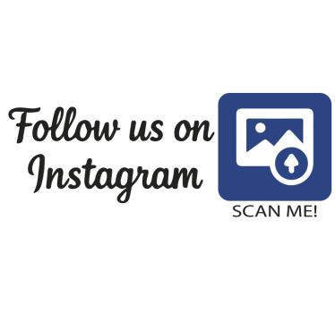 Naklejka na ścianę technologia kolorowy kod qr instagram - TenStickers