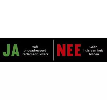 Naklejka na skrzynkę pocztową Ja Nee - TenStickers