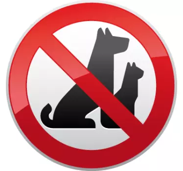Naklejka na witrynę sklepową wprowadzania zwierząt - TenStickers