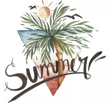 Naklejka na ścianę drzewo Summer Palma - TenStickers