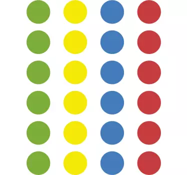 Naklejka na podłogę dla dzieci gra Twister - TenStickers