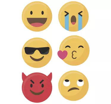 Naklejka na telefon Huawei Zestaw emotikonów - TenStickers