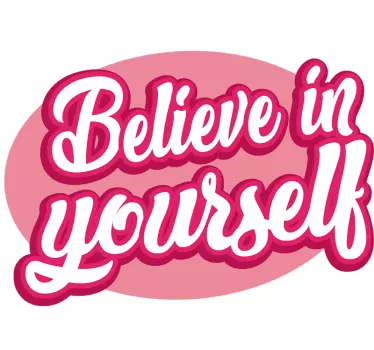 Naklejka na IPhone Napis Believe in yourself - TenStickers