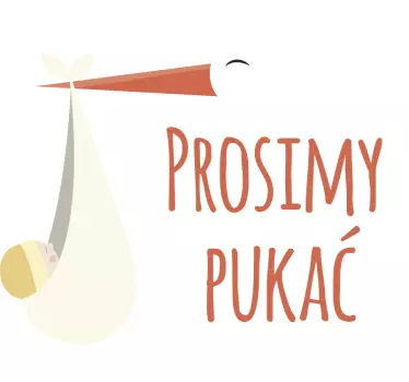 Naklejka na ścianę dla dzieci Prosimy pukać - TenStickers