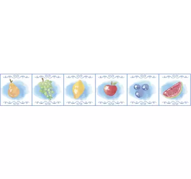 Naklejka na kafelki Świeże owoce - TenStickers
