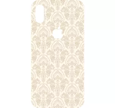 Naklejka na telefon Beżowy wzór - TenStickers