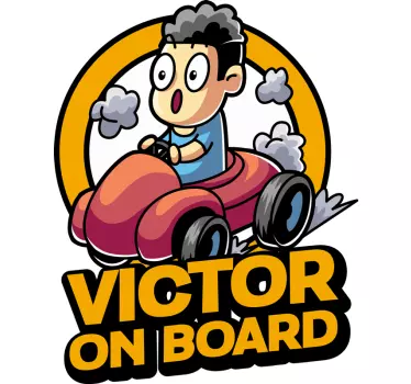 Naklejka na auto dziecko na pokładzie Baby on board - TenStickers