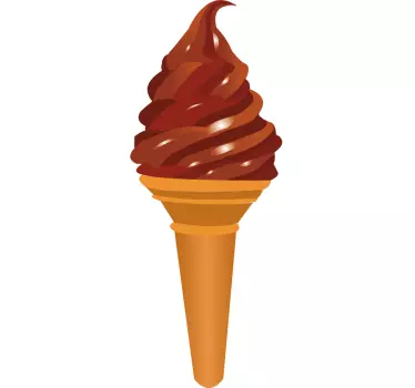 Naklejka lody czekoladowe - TenStickers