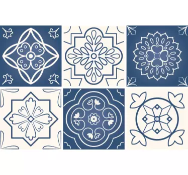 Naklejka płytki Ornamentowe kafelki - TenStickers