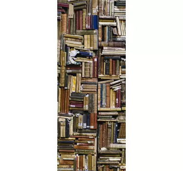 Naklejka na ścianę do sypialni Książki i biblioteka - TenStickers