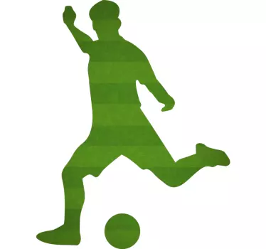 Naklejka na ścianę piłka nożna Gracz sportowy - TenStickers