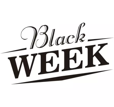 Naklejka na witrynę sklepową Black Week - TenStickers