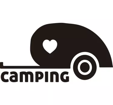 Naklejka na kampera camping - TenStickers