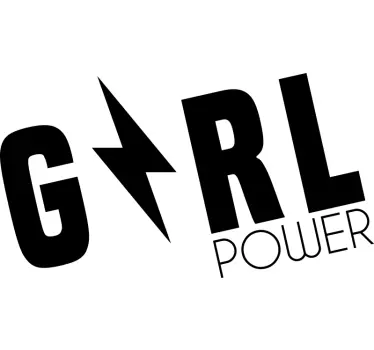 Naklejka dziewczęca z tekstem motywacyjnym Girl Power - TenStickers