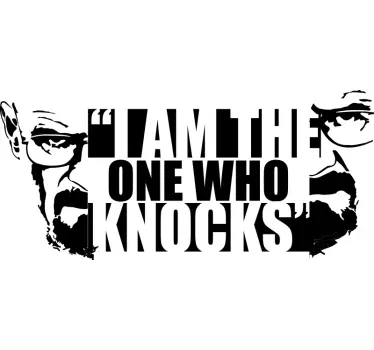 Naklejka napis na ścianę cytat Breaking Bad - TenStickers