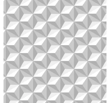 Naklejka na szybę sześciany 3D - TenStickers