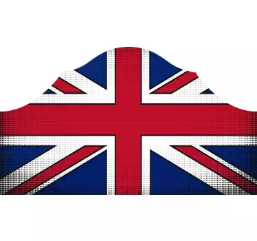 Naklejka ścienna na zagłówek łóżka Union Jack - TenStickers