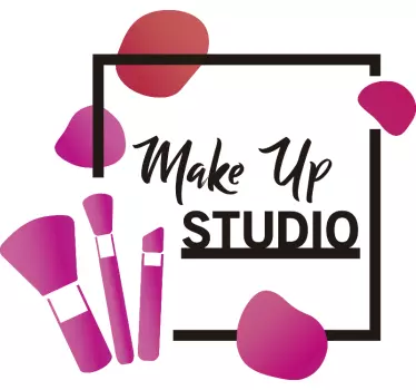 Naklejka ścienna make up studio - TenStickers