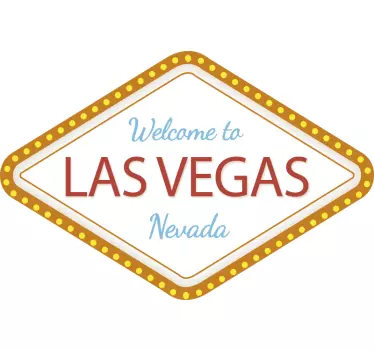 Naklejka napis na ścianę Las Vegas - TenStickers