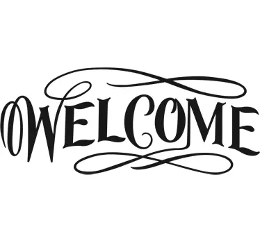 Naklejka na drzwi welcome - TenStickers