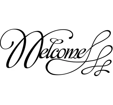 Naklejka dekoracyjna napis Welcome - TenStickers