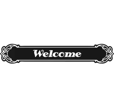Naklejka dekoracyjna klasyczny napis welcome - TenStickers