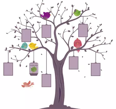 Naklejka ścienna drzewo genealogiczne własny projekt - TenStickers