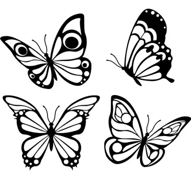 naklejka ścienna motyle - TenStickers