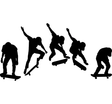 Naklejka skok na deskorolce - TenStickers