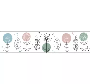 Naklejka dla dzieci wiosenne kwiaty - TenStickers