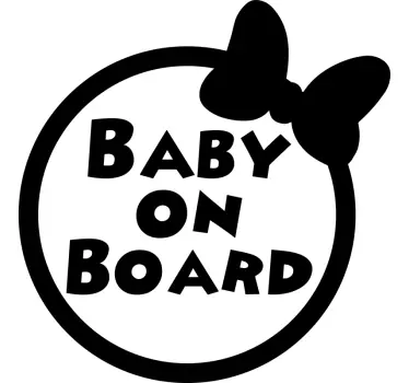 Naklejka dziecko na pokładzie Minnie - TenStickers