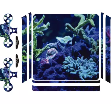 Naklejka na ps4 głębia oceanu - TenStickers