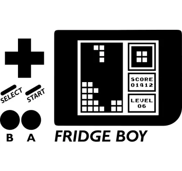Okleina na lodówkę tetris - TenStickers