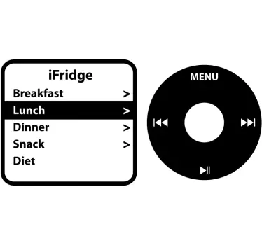 Okleina na lodówkę muzyczna iFridge - TenStickers