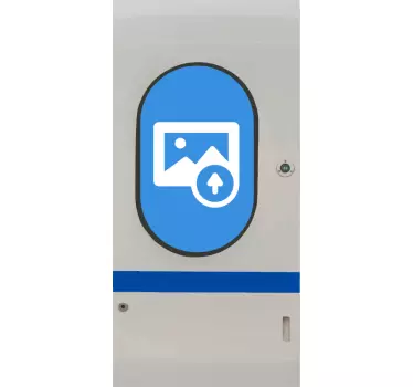 Naklejka na drzwi 3d metro personalizowana - TenStickers