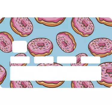 Naklejka na kartę kredytową latające pączki - TenStickers