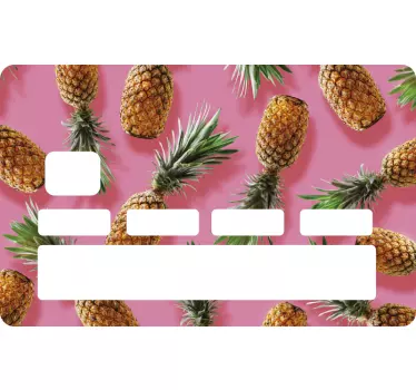 Naklejka na kartę w ananaski - TenStickers