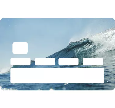 Naklejka na kartę oceaniczna fala - TenStickers
