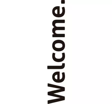 Naklejka na drzwi Welcome - TenStickers